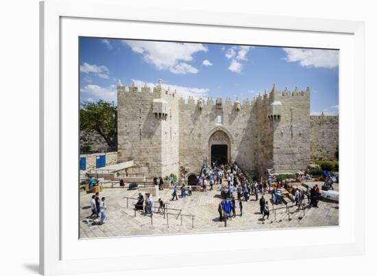 Damascus Gate in the Old City, UNESCO World Heritage Site, Jerusalem, Israel, Middle East-Yadid Levy-Framed Photographic Print