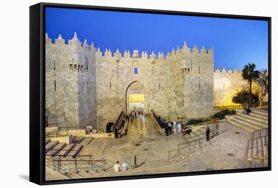 Damascus Gate, Old City, UNESCO World Heritage Site, Jerusalem, Israel, Middle East-Gavin Hellier-Framed Stretched Canvas