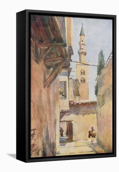 Damascus: Minaret of Jesus-Walter Spencer-Stanhope Tyrwhitt-Framed Stretched Canvas