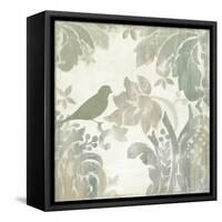 Damask Bird I-Asia Jensen-Framed Stretched Canvas