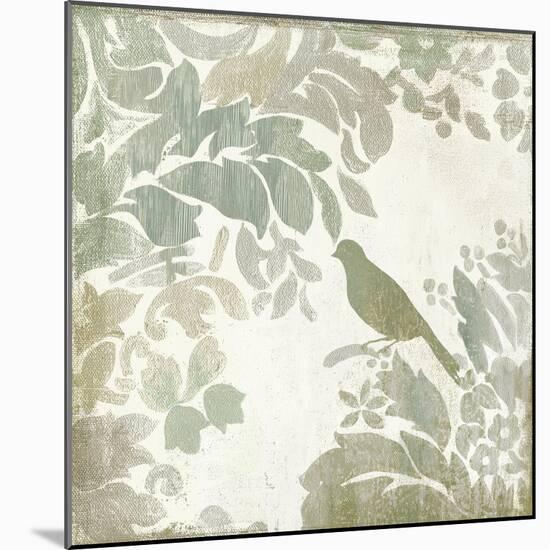 Damask Bird II-Asia Jensen-Mounted Art Print