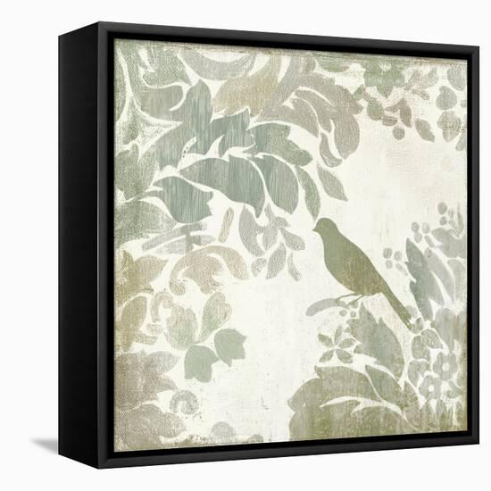 Damask Bird II-Asia Jensen-Framed Stretched Canvas