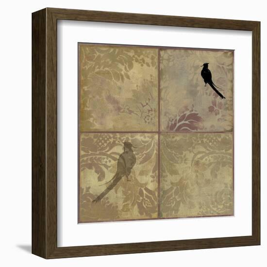 Damask Birds-Andrew Michaels-Framed Art Print