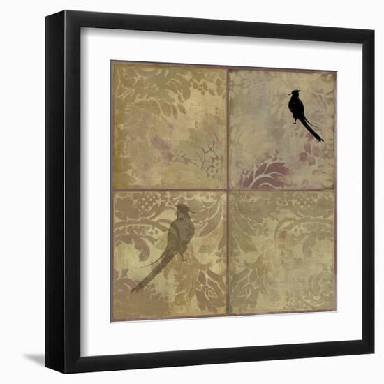 Damask Birds-Andrew Michaels-Framed Art Print