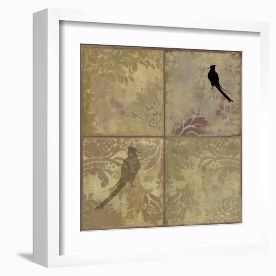 Damask Birds-Andrew Michaels-Framed Art Print