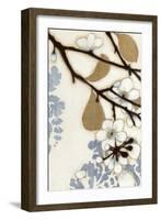 Damask Cherry Blossoms 1-Norman Wyatt Jr.-Framed Art Print