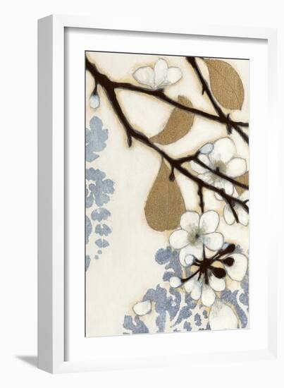 Damask Cherry Blossoms 1-Norman Wyatt Jr.-Framed Art Print