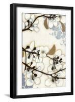 Damask Cherry Blossoms 2-Norman Wyatt Jr.-Framed Art Print