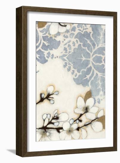 Damask Cherry Blossoms 3-Norman Wyatt Jr.-Framed Art Print