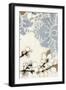 Damask Cherry Blossoms 3-Norman Wyatt Jr.-Framed Art Print