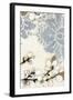 Damask Cherry Blossoms 3-Norman Wyatt Jr.-Framed Art Print