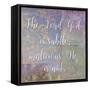 Damask Faith II-Color Bakery-Framed Stretched Canvas