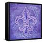 Damask Fleur-Tina Lavoie-Framed Stretched Canvas