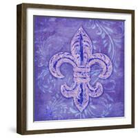 Damask Fleur-Tina Lavoie-Framed Giclee Print