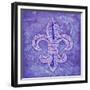 Damask Fleur-Tina Lavoie-Framed Giclee Print