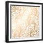 Damask Floral Pattern. Royal Wallpaper. Vector Illustration. EPS 10. Gold Leaf Background--strizh--Framed Art Print