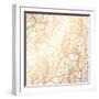 Damask Floral Pattern. Royal Wallpaper. Vector Illustration. EPS 10. Gold Leaf Background--strizh--Framed Art Print