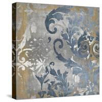 Damask in Silver and Gold II-Ellie Roberts-Stretched Canvas