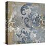 Damask in Silver and Gold II-Ellie Roberts-Stretched Canvas