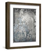 Damask in Silver II-Ellie Roberts-Framed Art Print