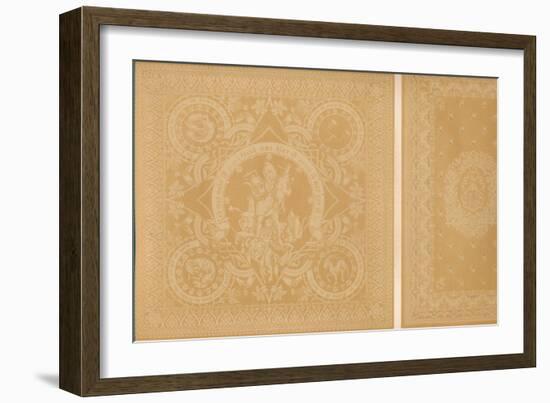 'Damask Linen by Mr C. Faber, Stuttgart and Messrs. Burre Bros. Dumferline', 1863-Robert Dudley-Framed Giclee Print