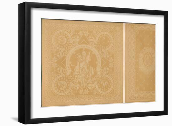 'Damask Linen by Mr C. Faber, Stuttgart and Messrs. Burre Bros. Dumferline', 1863-Robert Dudley-Framed Giclee Print