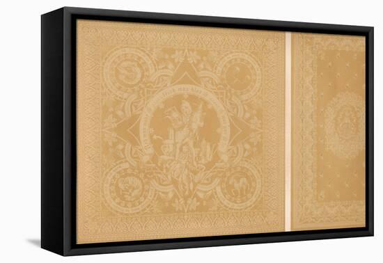 'Damask Linen by Mr C. Faber, Stuttgart and Messrs. Burre Bros. Dumferline', 1863-Robert Dudley-Framed Stretched Canvas