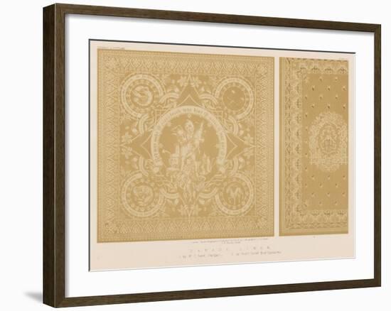 Damask Linen-null-Framed Giclee Print