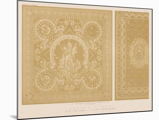 Damask Linen-null-Mounted Giclee Print