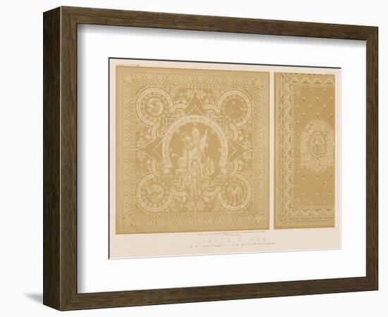 Damask Linen-null-Framed Giclee Print