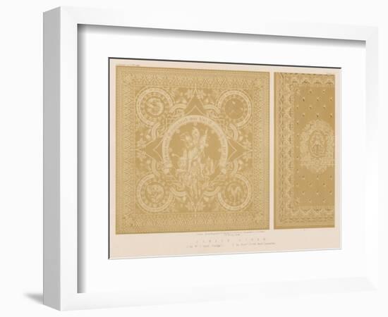 Damask Linen-null-Framed Giclee Print