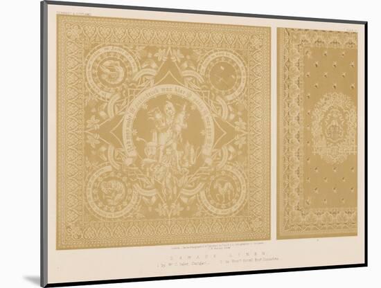 Damask Linen-null-Mounted Giclee Print