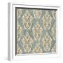 Damask Pattern-Jallom-Framed Art Print