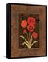 Damask Poppy-Paul Brent-Framed Stretched Canvas