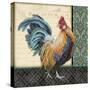 Damask Rooster-A-Jean Plout-Stretched Canvas