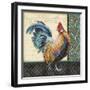 Damask Rooster-A-Jean Plout-Framed Giclee Print