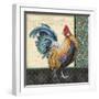 Damask Rooster-A-Jean Plout-Framed Giclee Print