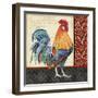 Damask Rooster-D-Jean Plout-Framed Giclee Print