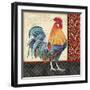 Damask Rooster-D-Jean Plout-Framed Giclee Print