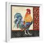 Damask Rooster-D-Jean Plout-Framed Giclee Print