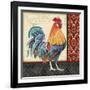 Damask Rooster-D-Jean Plout-Framed Giclee Print