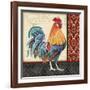 Damask Rooster-D-Jean Plout-Framed Giclee Print