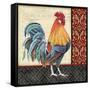 Damask Rooster-D-Jean Plout-Framed Stretched Canvas