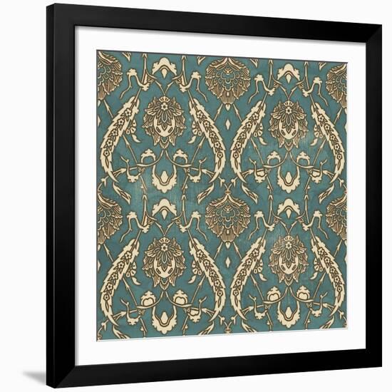 Damask Rooster-F-Jean Plout-Framed Giclee Print