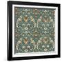 Damask Rooster-F-Jean Plout-Framed Giclee Print