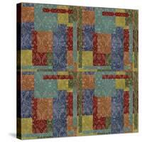 Damask Rooster-M-Jean Plout-Stretched Canvas