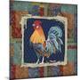 Damask Rooster-P-Jean Plout-Mounted Giclee Print