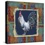 Damask Rooster-Q-Jean Plout-Stretched Canvas