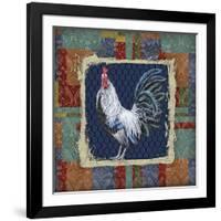 Damask Rooster-Q-Jean Plout-Framed Giclee Print