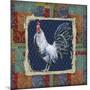 Damask Rooster-Q-Jean Plout-Mounted Giclee Print